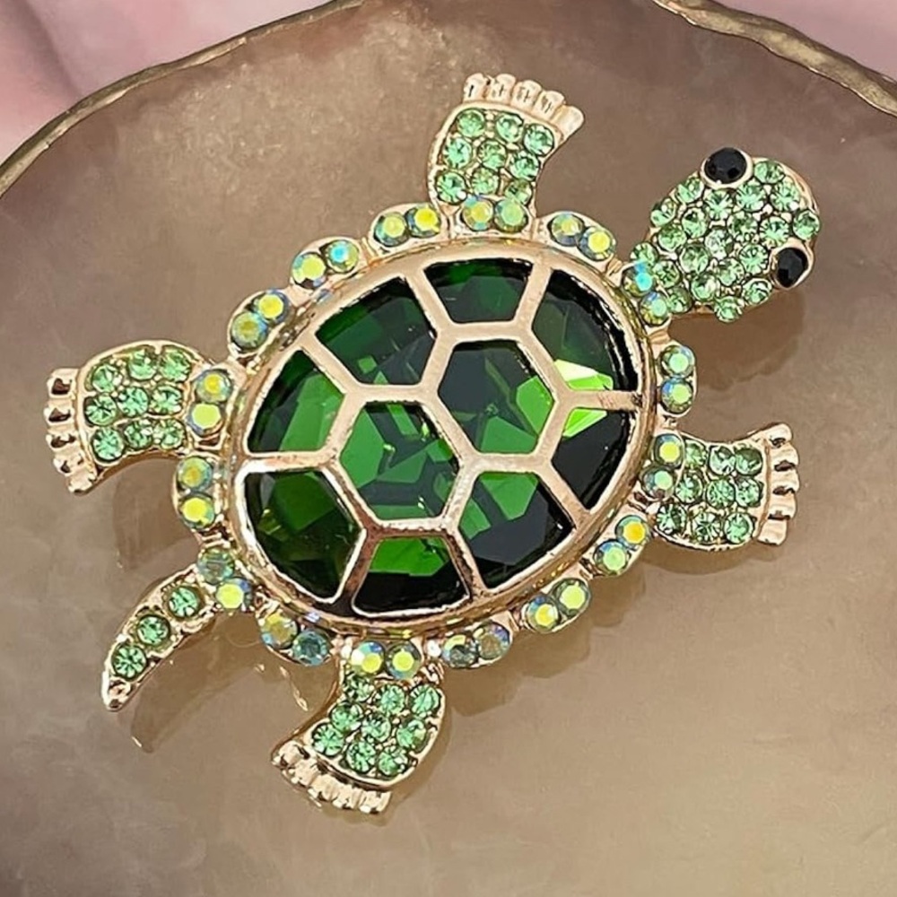 Turtle Brooch And Scraf Bundle - Picture 3 of 17
